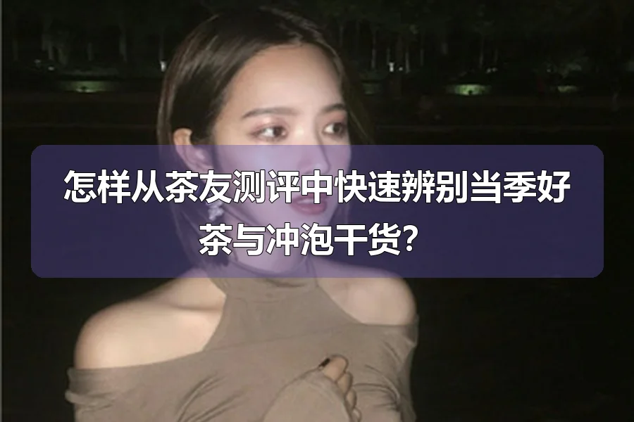 怎样从茶友测评中快速辨别当季好茶与冲泡干货?